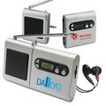 FM Scanner Radio and LCD Clock